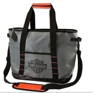HARLEY DAVIDSON EXTREME SOFT COOLER TOTE BAG GRAY BLACK NEW WITHOUT TAGS